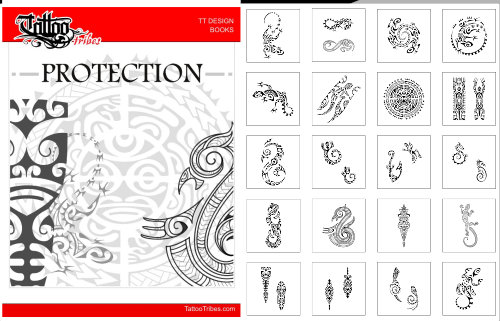 28 Polynesian protective tattoo designs - PDF card