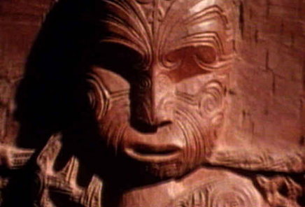 Maori carving of ancestor