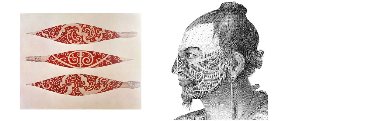 Maori carved out tattoo examples