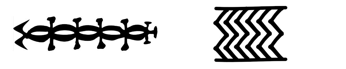 Marquesan centipede symbols