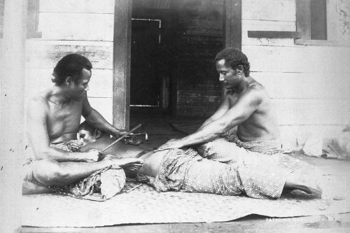 Samoan traditional tattooing Samoan traditional tattooing