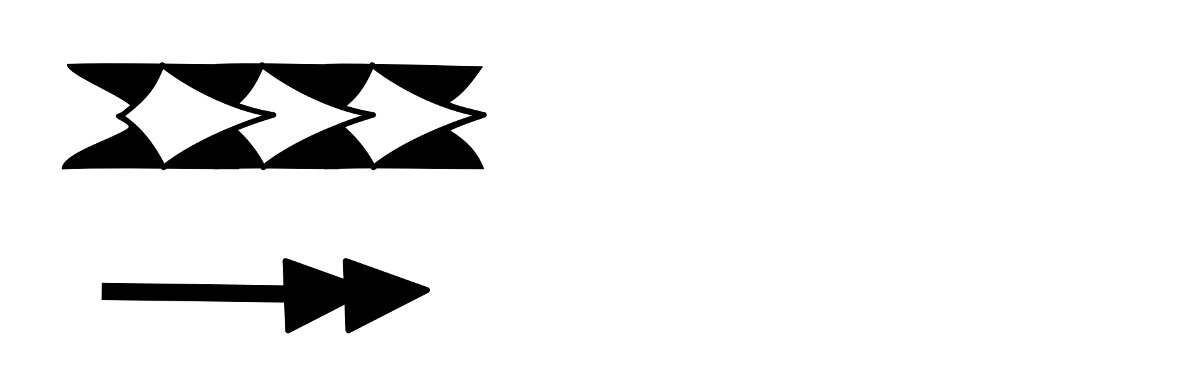 Tahitian spearheads tattoo pattern