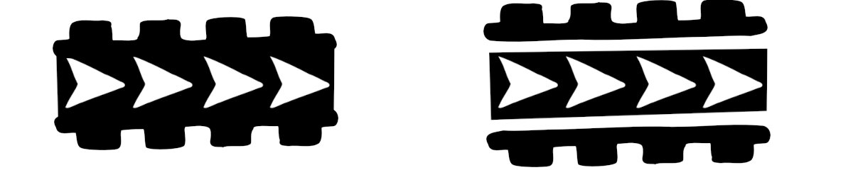 Allow some breath between elements of a Polynesian tattoo