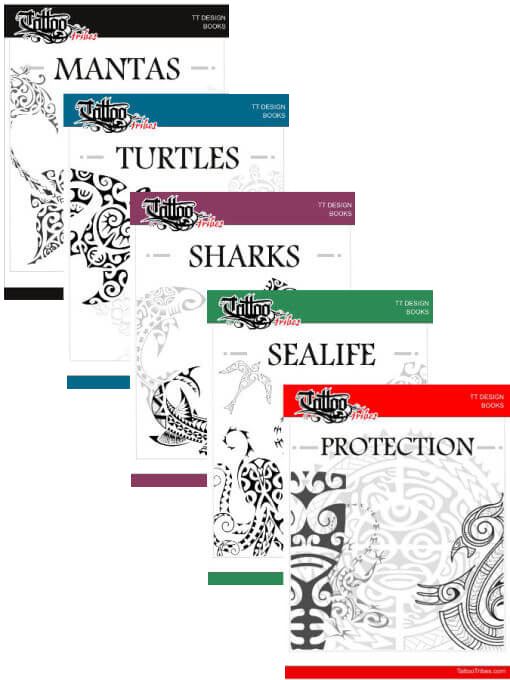 Ocean Legacy: 98 Polynesian tattoo flash designs
