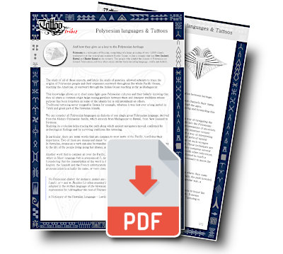 PDF guide preview: Polynesian Languages & Tattoos