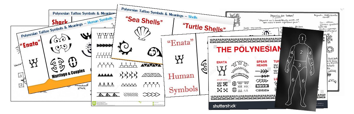 Examples sourced from The Polynesian Tattoo Handbook