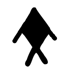Polynesian tattoo symbol fish