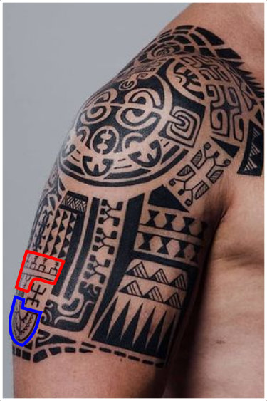 Marquesan half sleeve tattoo