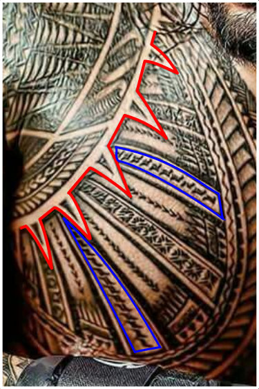 Roman Reign's tattoo detail