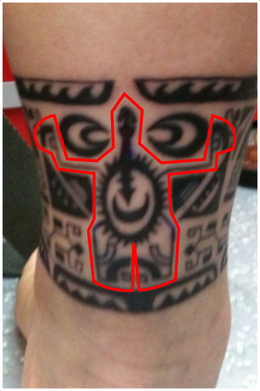Marquesan ankleband tattoo Marquesan ankleband tattoo