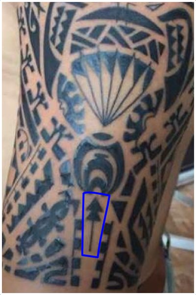 Polynesian tattoo symbol spears