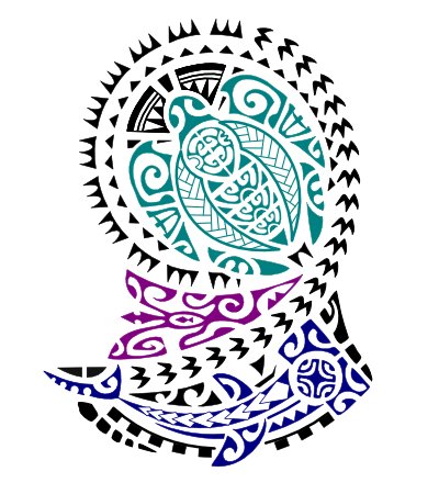 Tahitian style arm tattoo