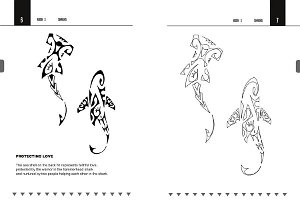 Small shark tattoo design