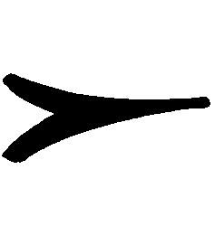Polynesian tattoo symbol spearheads