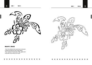 Tahitian tattoo style turtle design
