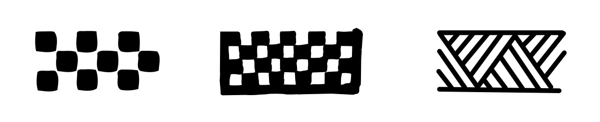 Woven mats tattoo motif